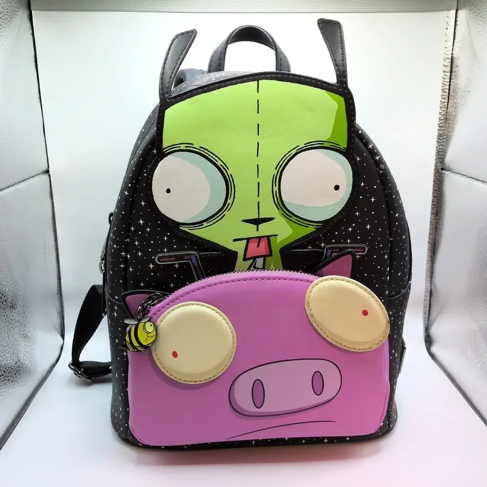 Loungefly Invader Zim Mini Backpack Gir Pig Stars Doom Nickelodeon Scenecore